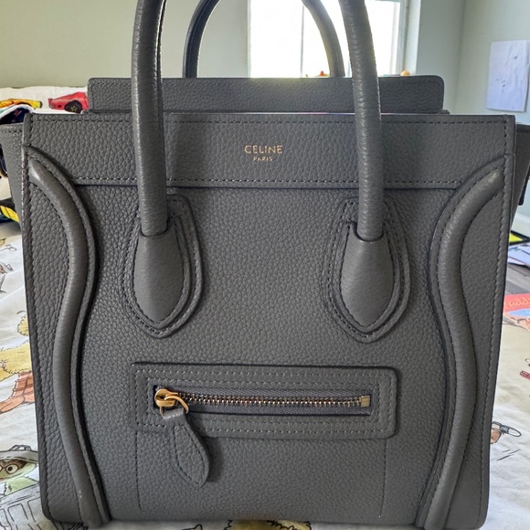 Celine Grey Nano Luggage Bag - Picture 1 of 7